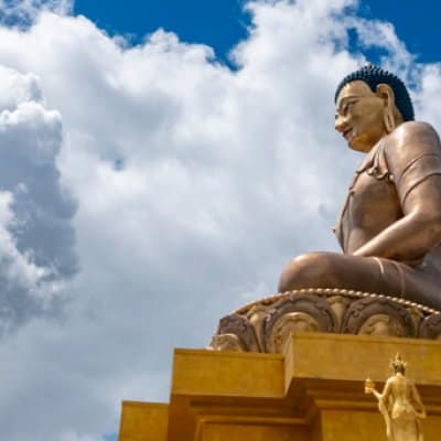 the big Buddha in Thimphu